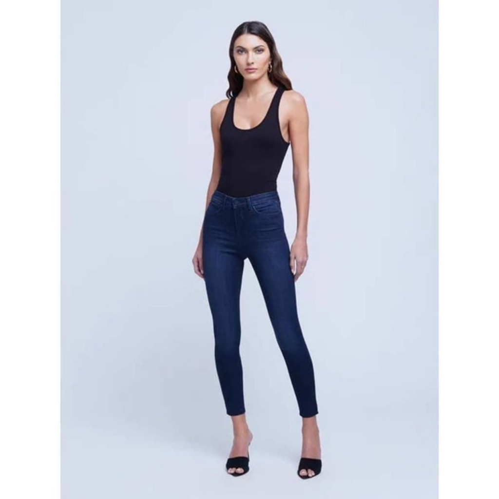 L'agence Marino Blue Margot High Rise Skinny Denim Jeans Size 27